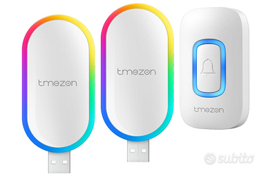 Campanello senza fili da esterno wirless bianco 2