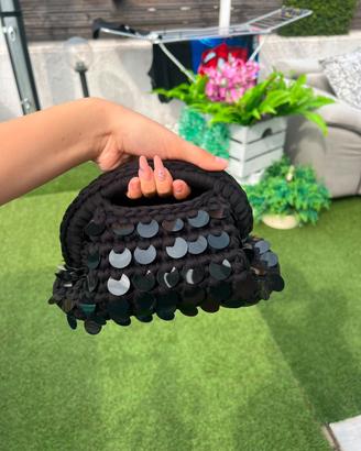 Borsa handmade con paillettes