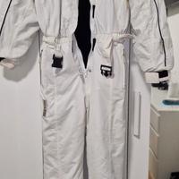 tuta sci donna intera bianca