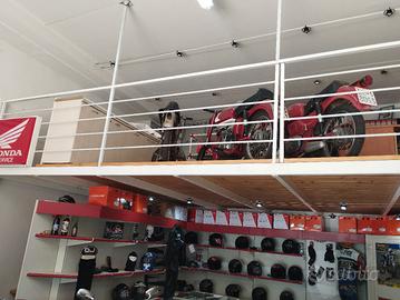 Soppalco in ferro e legno di abete