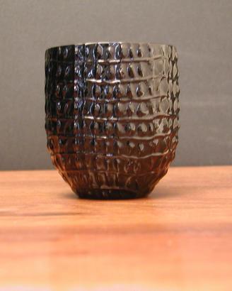 vaso in vetro  lavorato