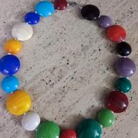collana in murano a forma di dischi