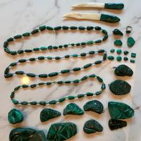 Malachite collane e maschere