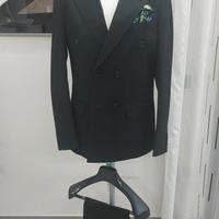 abito uomo tg 48 doppiopetto primav.estate nero