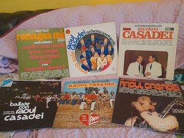 6 vinili LP  33 giri Raul Casadei