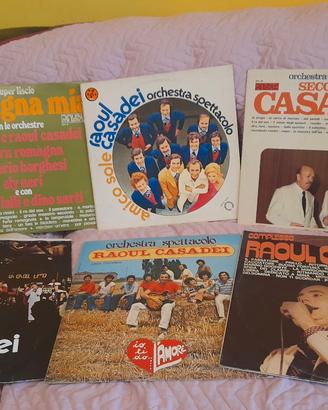 6 vinili LP  33 giri Raul Casadei