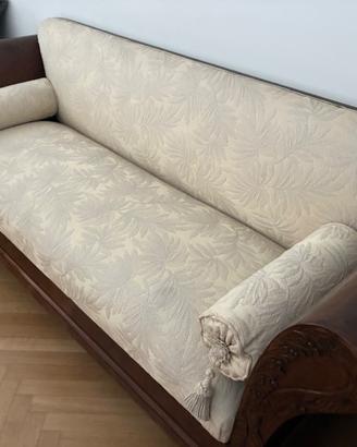 Divano d'Epoca Stile Biedermeier / Impero in Legno