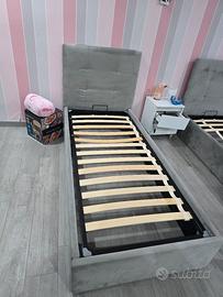  2 letti singoli contenitore 