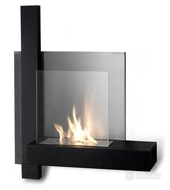 Camino a bioetanolo da parete - inox