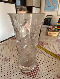 Vaso in vetro lavorato