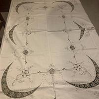 Tovaglia per tavolo rotondo con 8 tovaglioli