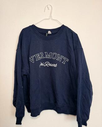 Felpa H&M Vermont Ski Resort blu – taglia M
