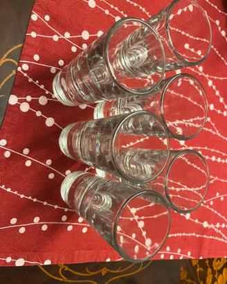 Set 6 bicchieri da amaro tumbler goccia