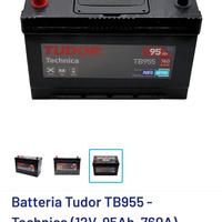 Batteria tudor 95 ah