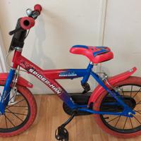 Spiderman bicicletta per bambino 4/8 anni
