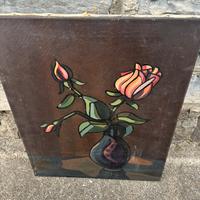 Quadro con vaso in fiori