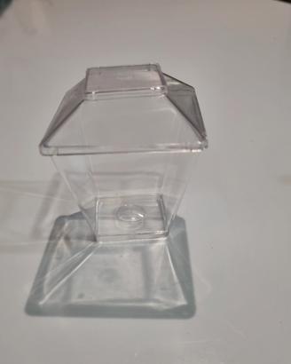 Bicchierino quadrato trasparente