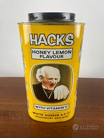 Scatola Latta vintage Hacks Honey Lemon anni '60