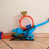 Pista Hot Wheels dinosauro