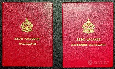 2 monete in argento Vaticano – Sedi vacanti 1978