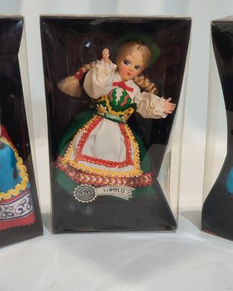 LELA CREAZIONI 3 BAMBOLA ORIGINAL SOUVENIR VINTAGE