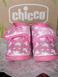 Pattine Chicco rosa con unicorni glitter