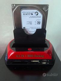 Dock per Hd Sata e Ide + lettore di sd-card