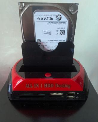 Dock per Hd Sata e Ide + lettore di sd-card