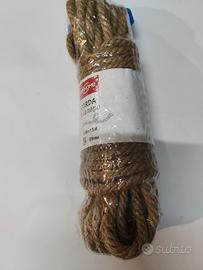 Corda in canapa 8 mm x 15 metri