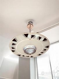 Lampada vetro pesante vintage attributa a stilnovo