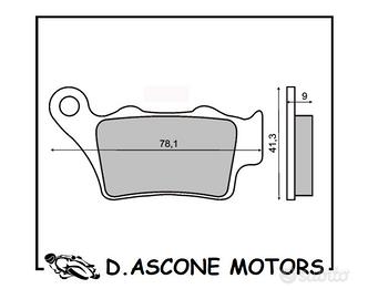 Coppia pastiglie freno posteriori sinterizzate Apr