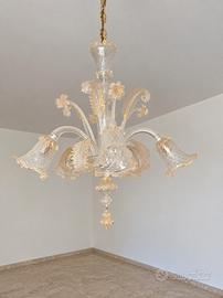 Lampadario  in vetro di Murano