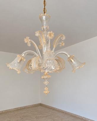 Lampadario  in vetro di Murano