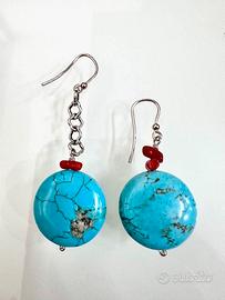 ORECCHINI ARGENTO E PIETRE