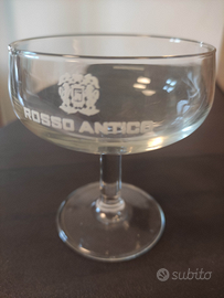 6 Bicchieri ROSSO ANTICO vintage