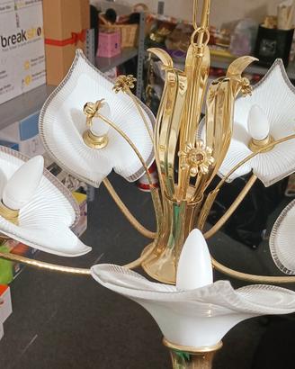 lampadario+ 2 abat-jour