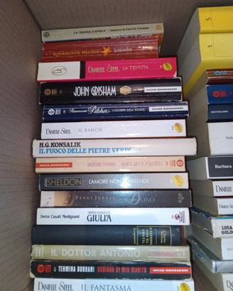 Lotto di 80 libri di narrativa misti in blocco