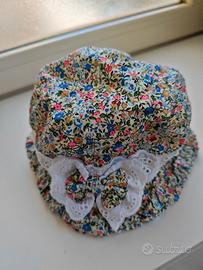 Cappello a fiori bambina, 18-24 mesi moda francese