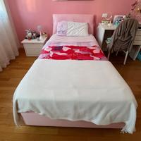 Letto Flou Nathalie 100x200