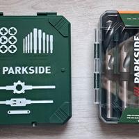Parkside: Set maschi e filiere + Punte Trapano Nuo