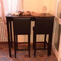 Tavolo bar, nero con due sgabelli Ikea