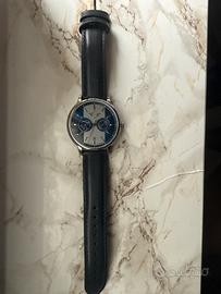 Orologio MINI Chrono Uomo Pelle Blu - Perfetto