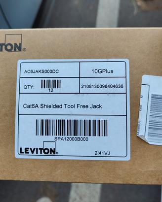 prese lan cat 6a leviton