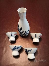 servizio Sakè 5 pezzi in porcellana
