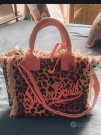 Borsa mc2 saint barth mini vanity leopardata