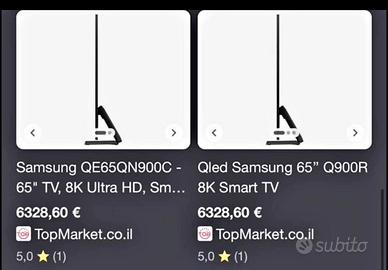 Smart tv samsung neo qled 8k 65/75 pollici one con