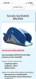 gonfiabile balena
