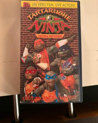 Cassette VHS delle Tartarughe Ninja