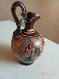 Anfora greca in ceramica hand made Poseidone