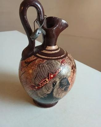 Anfora greca in ceramica hand made Poseidone